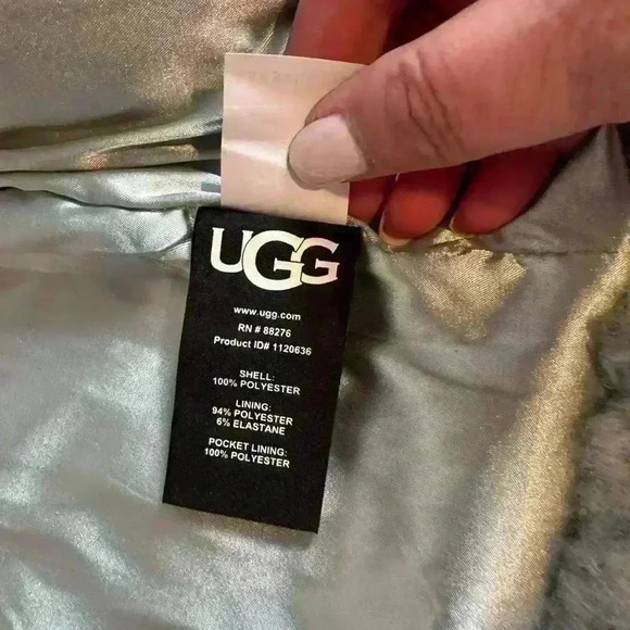 NWT! UGG WOMEN'S MAEVE SHERPA JACKET IN SIDEWALK COLOR L - Picture 13 of 16